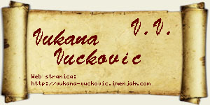 Vukana Vučković vizit kartica